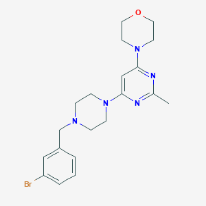 4-(6-{4-[(3-bromophenyl)methyl]piperazin-1-yl}-2-methylpyrimidin-4-yl)morpholine - 2548976-03-8
