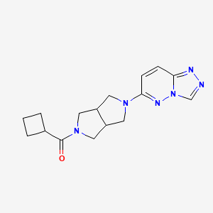 2-cyclobutanecarbonyl-5-{[1,2,4]triazolo[4,3-b]pyridazin-6-yl}-octahydropyrrolo[3,4-c]pyrrole - 2640945-24-8