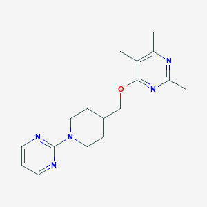 2,4,5-trimethyl-6-{[1-(pyrimidin-2-yl)piperidin-4-yl]methoxy}pyrimidine - 2640897-01-2