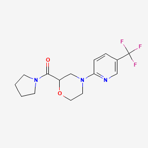 2-(pyrrolidine-1-carbonyl)-4-[5-(trifluoromethyl)pyridin-2-yl]morpholine - 2640845-21-0