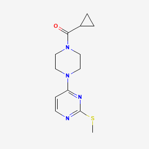 4-(4-cyclopropanecarbonylpiperazin-1-yl)-2-(methylsulfanyl)pyrimidine - 2549034-72-0