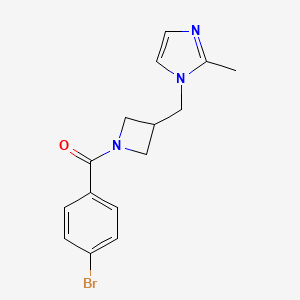 1-{[1-(4-bromobenzoyl)azetidin-3-yl]methyl}-2-methyl-1H-imidazole - 2640885-58-9