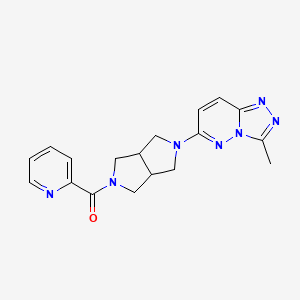 2-(5-{3-methyl-[1,2,4]triazolo[4,3-b]pyridazin-6-yl}-octahydropyrrolo[3,4-c]pyrrole-2-carbonyl)pyridine - 2549041-51-0