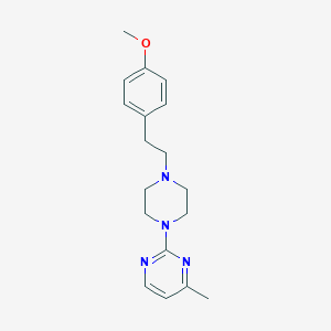 2-{4-[2-(4-methoxyphenyl)ethyl]piperazin-1-yl}-4-methylpyrimidine - 2640823-04-5