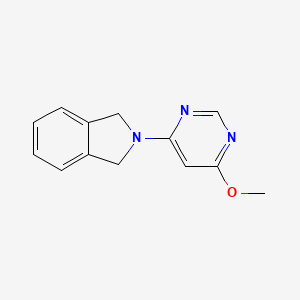 2-(6-methoxypyrimidin-4-yl)-2,3-dihydro-1H-isoindole - 2548975-79-5