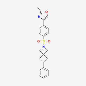 2-[4-(2-methyl-1,3-oxazol-4-yl)benzenesulfonyl]-6-phenyl-2-azaspiro[3.3]heptane - 2640962-07-6