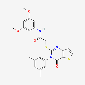 N-(3,5-dimethoxyphenyl)-2-{[3-(3,5-dimethylphenyl)-4-oxo-3H,4H-thieno[3,2-d]pyrimidin-2-yl]sulfanyl}acetamide - 1261019-30-0