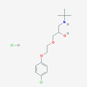 tert-butyl({3-[2-(4-chlorophenoxy)ethoxy]-2-hydroxypropyl})amine hydrochloride - 1216965-92-2