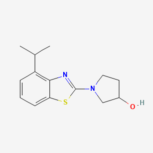 1-[4-(propan-2-yl)-1,3-benzothiazol-2-yl]pyrrolidin-3-ol - 2640960-63-8
