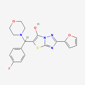5-[(4-fluorophenyl)(morpholin-4-yl)methyl]-2-(furan-2-yl)-[1,2,4]triazolo[3,2-b][1,3]thiazol-6-ol - 887222-09-5