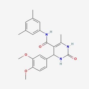 4-(3,4-dimethoxyphenyl)-N-(3,5-dimethylphenyl)-6-methyl-2-oxo-1,2,3,4-tetrahydropyrimidine-5-carboxamide - 537679-41-7