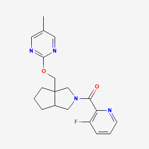 2-{[2-(3-fluoropyridine-2-carbonyl)-octahydrocyclopenta[c]pyrrol-3a-yl]methoxy}-5-methylpyrimidine - 2640947-47-1