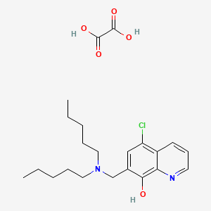 5-chloro-7-[(dipentylamino)methyl]quinolin-8-ol; oxalic acid - 475041-07-7