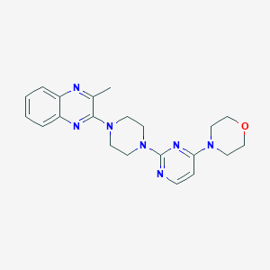 2-methyl-3-{4-[4-(morpholin-4-yl)pyrimidin-2-yl]piperazin-1-yl}quinoxaline - 2640874-50-4