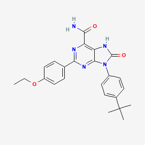 9-(4-tert-butylphenyl)-2-(4-ethoxyphenyl)-8-oxo-8,9-dihydro-7H-purine-6-carboxamide - 898442-27-8