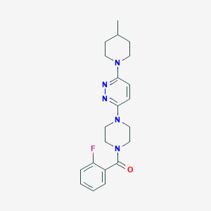 3-[4-(2-fluorobenzoyl)piperazin-1-yl]-6-(4-methylpiperidin-1-yl)pyridazine - 899994-93-5