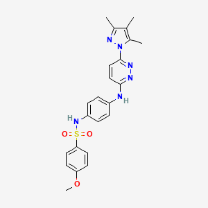 4-methoxy-N-(4-{[6-(3,4,5-trimethyl-1H-pyrazol-1-yl)pyridazin-3-yl]amino}phenyl)benzene-1-sulfonamide - 1014047-39-2