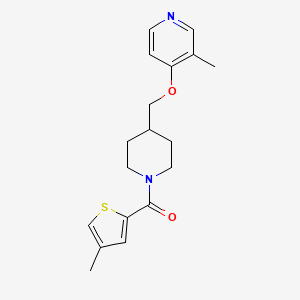 3-methyl-4-{[1-(4-methylthiophene-2-carbonyl)piperidin-4-yl]methoxy}pyridine - 2640845-37-8