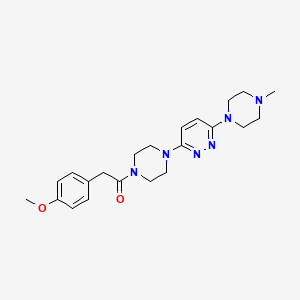 2-(4-methoxyphenyl)-1-{4-[6-(4-methylpiperazin-1-yl)pyridazin-3-yl]piperazin-1-yl}ethan-1-one - 899995-01-8