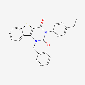 1-benzyl-3-(4-ethylphenyl)[1]benzothieno[3,2-d]pyrimidine-2,4(1H,3H)-dione - 902294-01-3