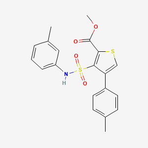 methyl 4-(4-methylphenyl)-3-[(3-methylphenyl)sulfamoyl]thiophene-2-carboxylate - 941978-42-3