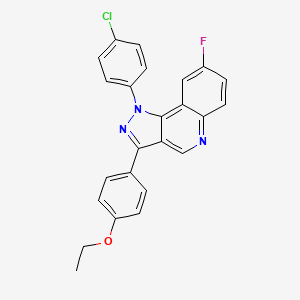 1-(4-chlorophenyl)-3-(4-ethoxyphenyl)-8-fluoro-1H-pyrazolo[4,3-c]quinoline - 901229-15-0