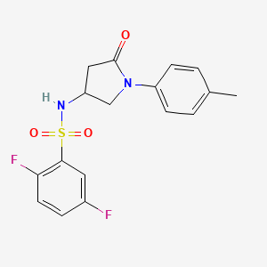 2,5-difluoro-N-[1-(4-methylphenyl)-5-oxopyrrolidin-3-yl]benzene-1-sulfonamide - 896308-56-8