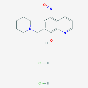 (5Z)-5-(hydroxyimino)-7-[(piperidin-1-yl)methyl]-5,8-dihydroquinolin-8-one dihydrochloride - 1282459-30-6