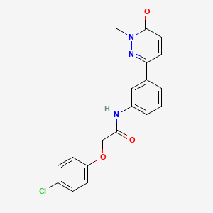 2-(4-chlorophenoxy)-N-[3-(1-methyl-6-oxo-1,6-dihydropyridazin-3-yl)phenyl]acetamide - 899977-84-5