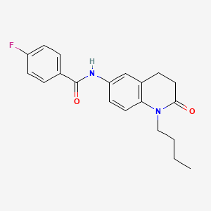 N-(1-butyl-2-oxo-1,2,3,4-tetrahydroquinolin-6-yl)-4-fluorobenzamide - 941953-66-8
