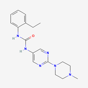 1-(2-ethylphenyl)-3-[2-(4-methylpiperazin-1-yl)pyrimidin-5-yl]urea - 1396889-44-3