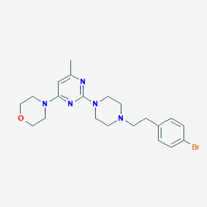 4-(2-{4-[2-(4-bromophenyl)ethyl]piperazin-1-yl}-6-methylpyrimidin-4-yl)morpholine - 2640972-17-2
