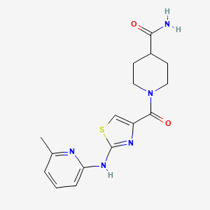 1-{2-[(6-methylpyridin-2-yl)amino]-1,3-thiazole-4-carbonyl}piperidine-4-carboxamide - 1286706-75-9