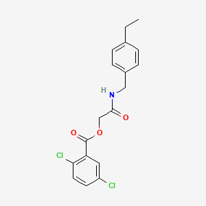 {[(4-ethylphenyl)methyl]carbamoyl}methyl 2,5-dichlorobenzoate - 1794935-61-7