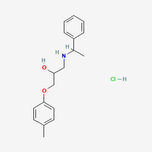 1-(4-methylphenoxy)-3-[(1-phenylethyl)amino]propan-2-ol hydrochloride - 1189421-22-4