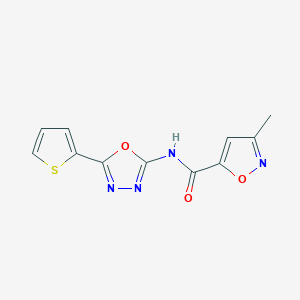 3-methyl-N-[5-(thiophen-2-yl)-1,3,4-oxadiazol-2-yl]-1,2-oxazole-5-carboxamide - 952964-72-6