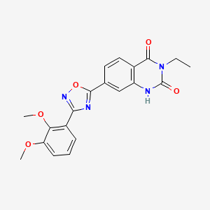 7-[3-(2,3-dimethoxyphenyl)-1,2,4-oxadiazol-5-yl]-3-ethyl-1,2,3,4-tetrahydroquinazoline-2,4-dione - 1359204-25-3