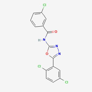3-chloro-N-[5-(2,5-dichlorophenyl)-1,3,4-oxadiazol-2-yl]benzamide - 891131-91-2