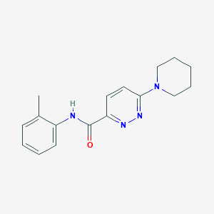 3-Pyridazinecarboxamide, N-(2-methylphenyl)-6-(1-piperidinyl)- - 1396785-04-8