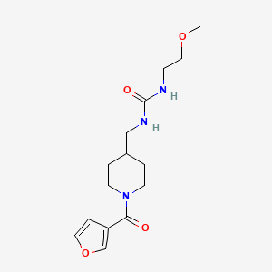 1-{[1-(furan-3-carbonyl)piperidin-4-yl]methyl}-3-(2-methoxyethyl)urea - 1396877-87-4
