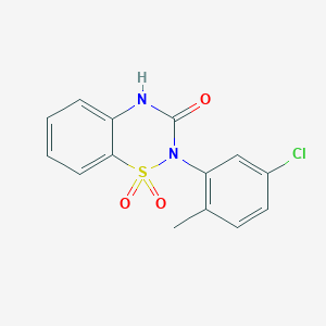 2-(5-chloro-2-methylphenyl)-3,4-dihydro-2H-1lambda6,2,4-benzothiadiazine-1,1,3-trione - 899994-34-4