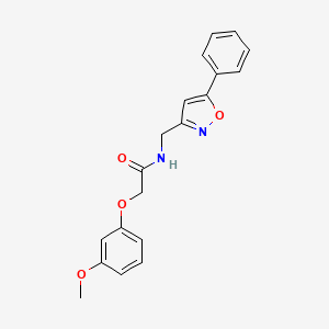2-(3-methoxyphenoxy)-N-[(5-phenyl-1,2-oxazol-3-yl)methyl]acetamide - 953204-06-3