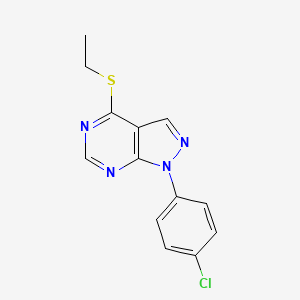 1-(4-chlorophenyl)-4-(ethylsulfanyl)-1H-pyrazolo[3,4-d]pyrimidine - 893912-43-1