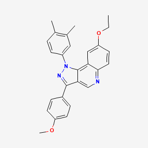 1-(3,4-dimethylphenyl)-8-ethoxy-3-(4-methoxyphenyl)-1H-pyrazolo[4,3-c]quinoline - 901247-64-1