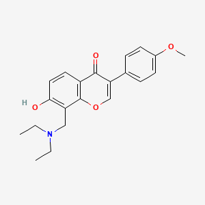 8-[(diethylamino)methyl]-7-hydroxy-3-(4-methoxyphenyl)-4H-chromen-4-one - 858768-31-7