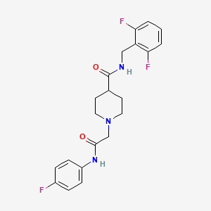 N-[(2,6-difluorophenyl)methyl]-1-{[(4-fluorophenyl)carbamoyl]methyl}piperidine-4-carboxamide - 941969-91-1