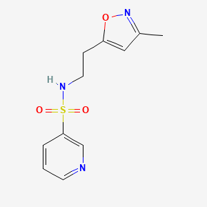 N-[2-(3-methyl-1,2-oxazol-5-yl)ethyl]pyridine-3-sulfonamide - 1421493-56-2