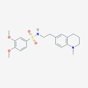 3,4-dimethoxy-N-[2-(1-methyl-1,2,3,4-tetrahydroquinolin-6-yl)ethyl]benzene-1-sulfonamide - 946209-86-5