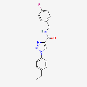 1-(4-ethylphenyl)-N-[(4-fluorophenyl)methyl]-1H-1,2,3-triazole-4-carboxamide - 1326880-18-5
