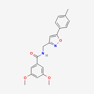3,5-dimethoxy-N-{[5-(4-methylphenyl)-1,2-oxazol-3-yl]methyl}benzamide - 946344-38-3